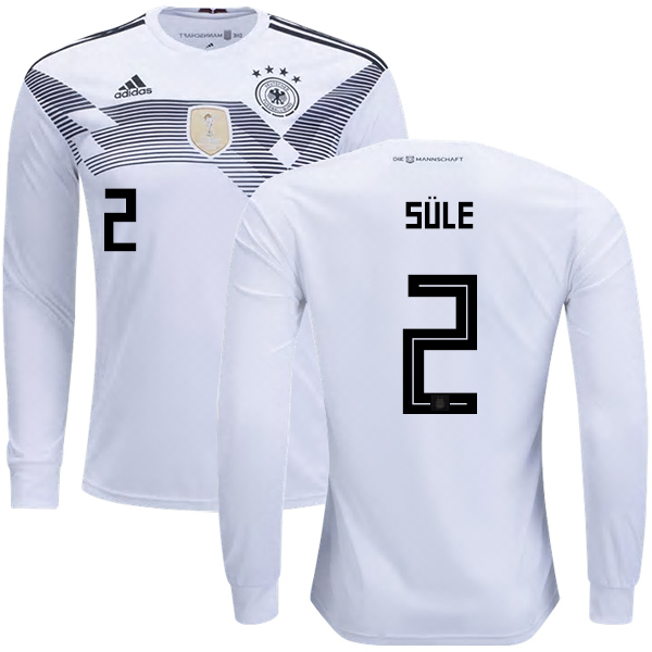 Germany #2 Sule Home Long Sleeves Kid Soccer Country Jersey